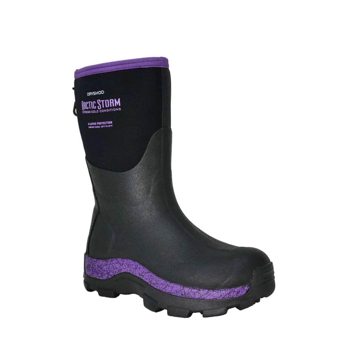Dryshod Women's Arctic Storm Mid Black/Purple - Uncle Mike's Outdoors and More!