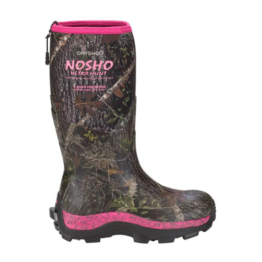 Dryshod Women's NoSho Ultra Hunt High Camo/Pink - Uncle Mike's Outdoors and More!