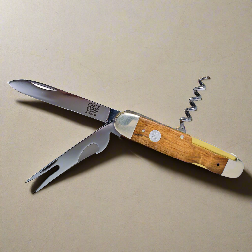 ALPHA OLIVE | Pocket Knife with pitch fork