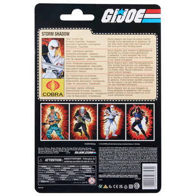 G.I. Joe Classified Series Storm Shadow - Retro Carded ( SUB PAR package )