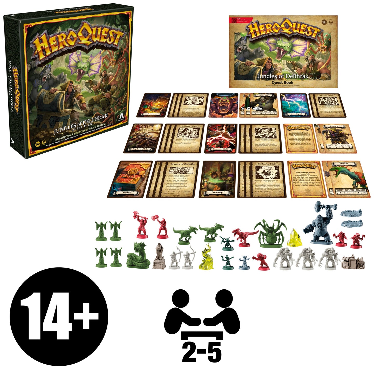 Avalon Hill HeroQuest Jungles of Delthrak Quest Pack