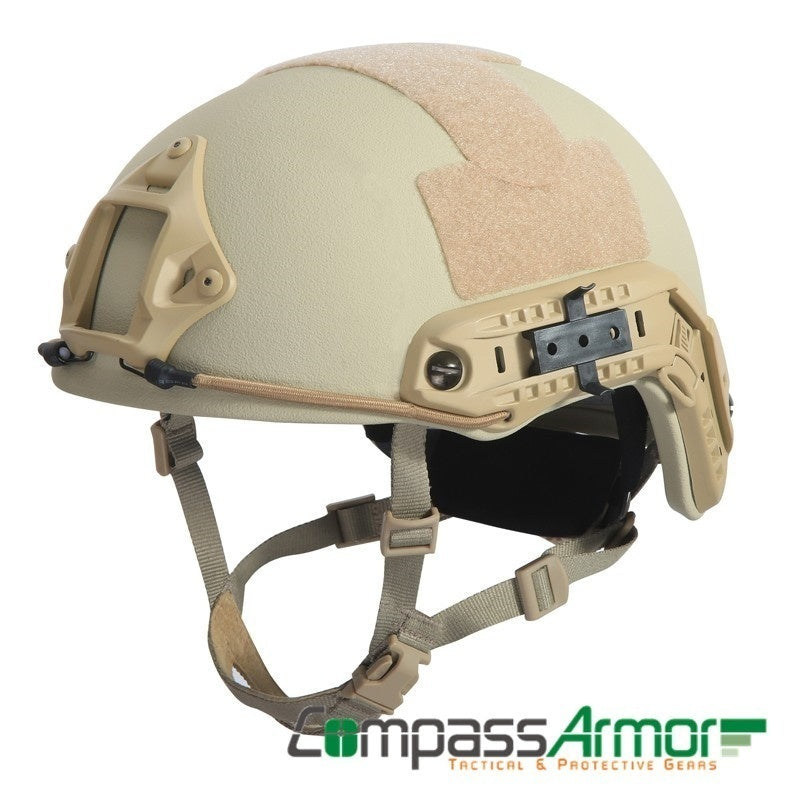 FAST Ballistic High Cut Helmet Anti-bullet Helmet NIJ IIIA Kevlar Core Desert Sand