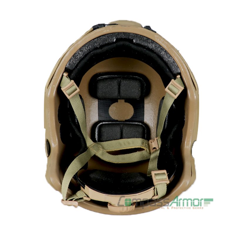 FAST Ballistic High Cut Helmet Anti-bullet Helmet NIJ IIIA Kevlar Core Coyote Tan