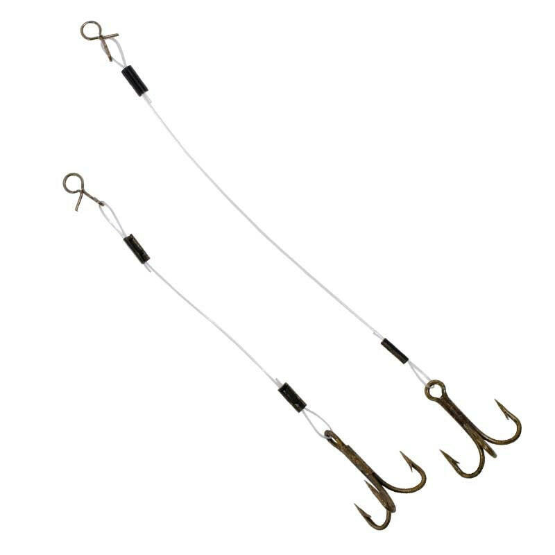 šCOMPAC Fluorocarbon Stinger Hooks w/Fas Snap connectors.