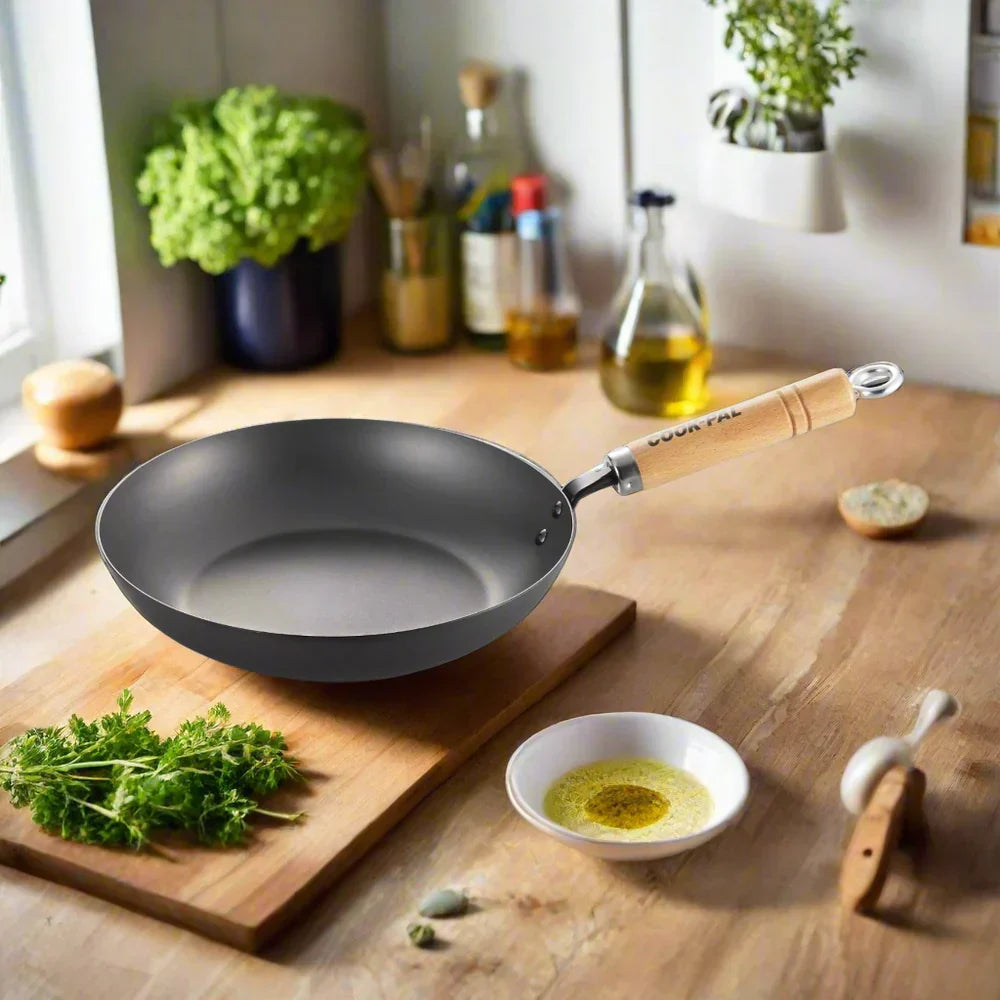 Yoshikawa Cook-Pal REN 16cm Nitrided Carbon Steel Frying Pan
