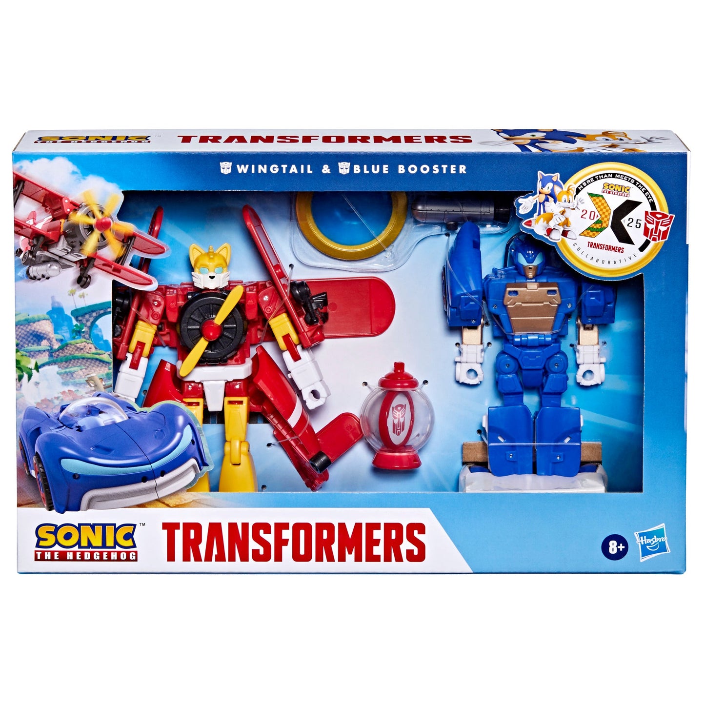 Transformers Collaborative Sonic the Hedgehog x Transformers Wingtail and Blue Booster