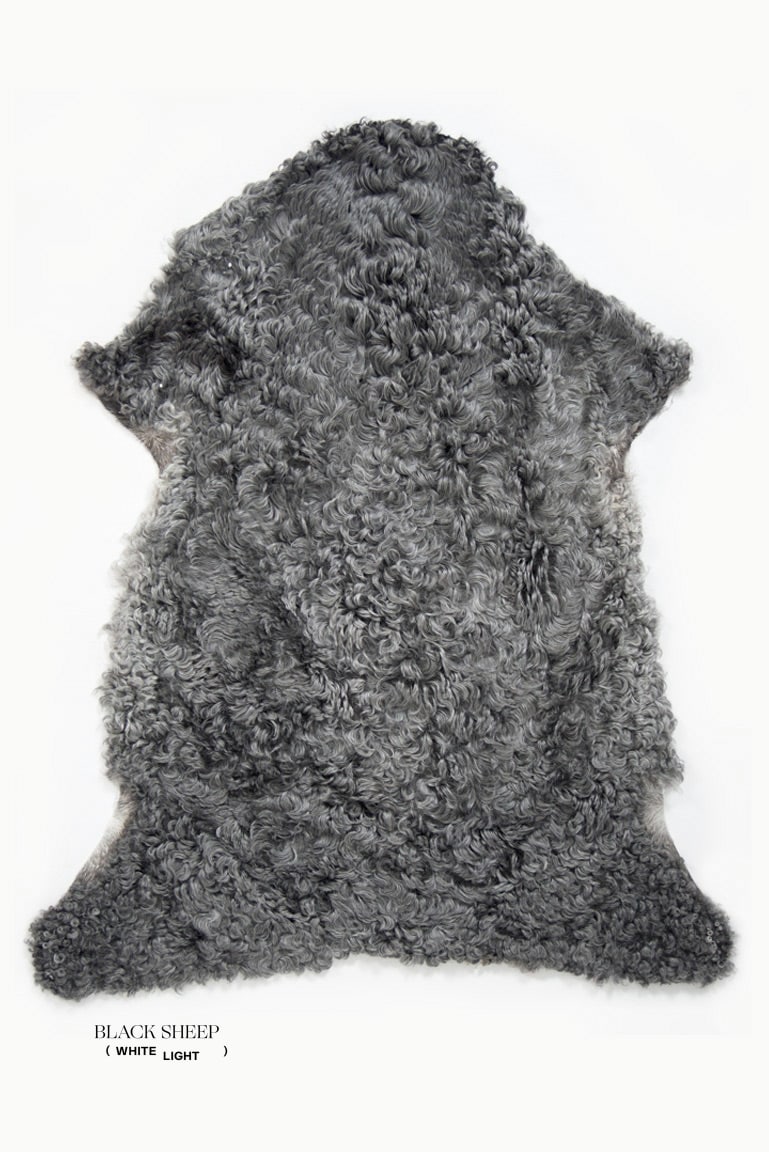 Grey Medium Wool Gotland Sheepskin