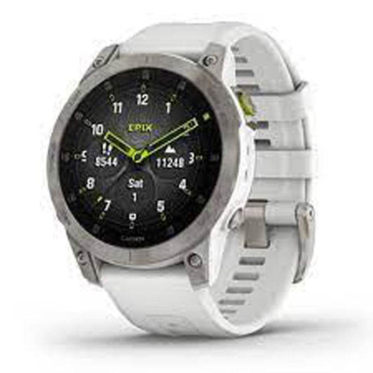 Garmin Wearables - epix™ Sapphire - White Titanium - Uncle Mike's Outdoors and More!