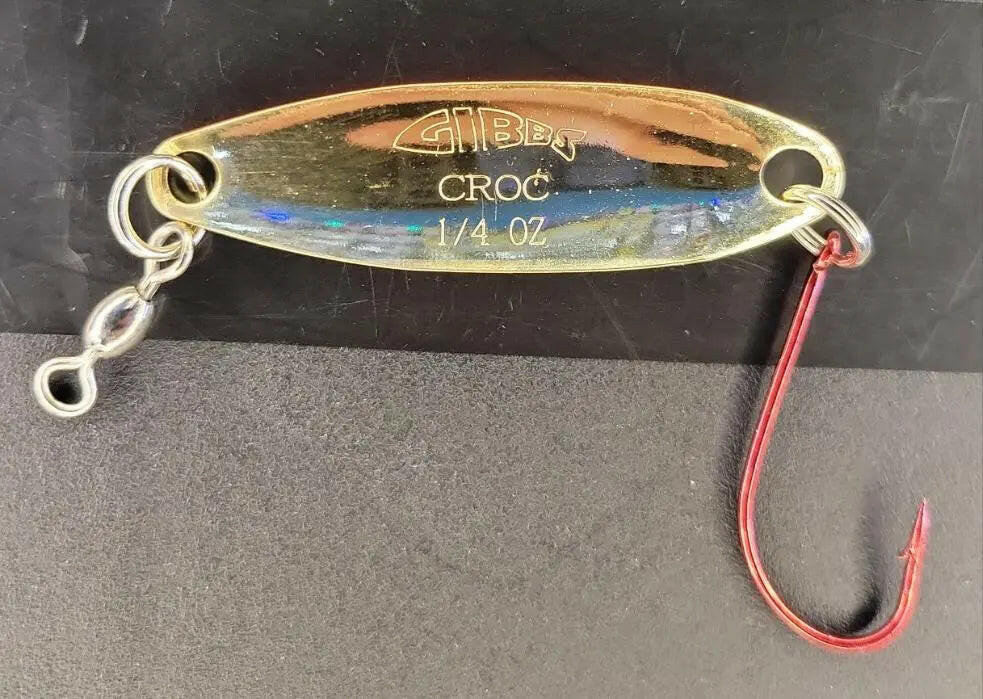 ðGibbs Croc Brass Fire Stripe Spoon 1/4oz