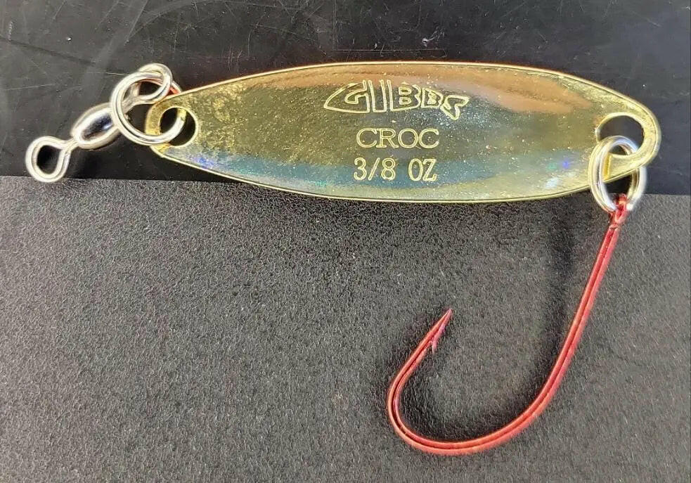 ðGibbs Croc Brass Fire Stripe Spoon 3/8oz
