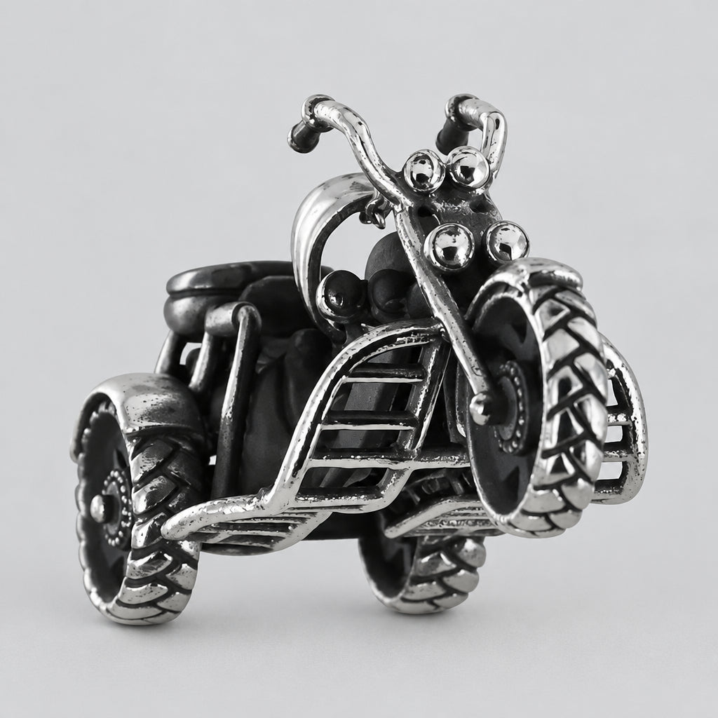 GoSteel Men's Bike Pendant | Stainless Steel