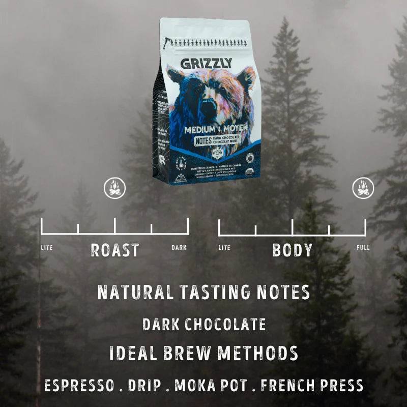Grizzly Organic Coffee - Canadian Heritage Roasting Co. - Uncle Mike's Outdoors and More!