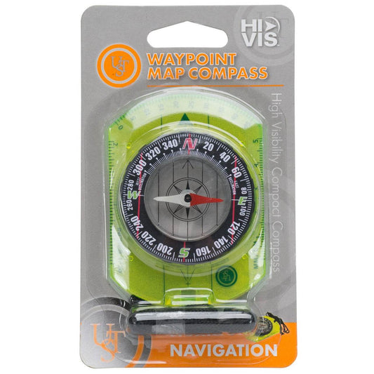 Ultimate Survival Hi-Viz Waypoint Map Compass - Uncle Mike's Outdoors and More!