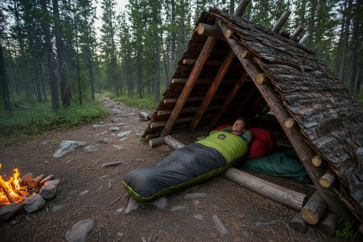 Hotcore T-200 Hooded Tapered Synthetic Sleeping Bags -10C/14F Rated
