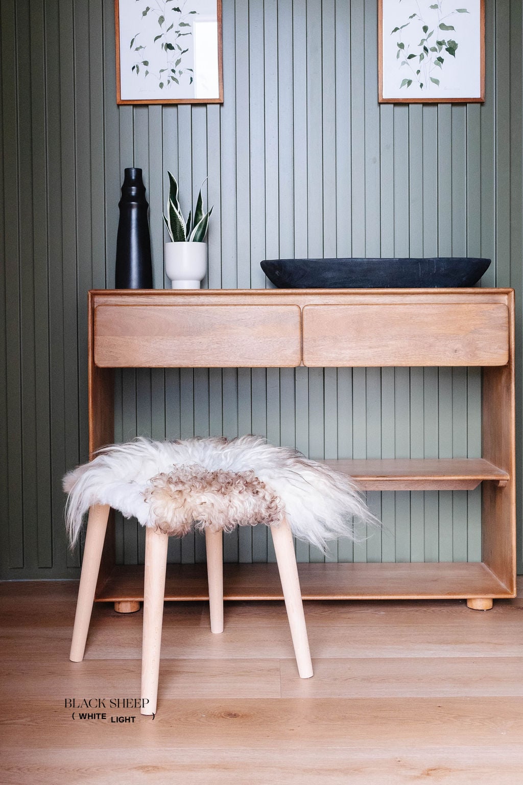 FEO - Mélange Sheepskin Stool