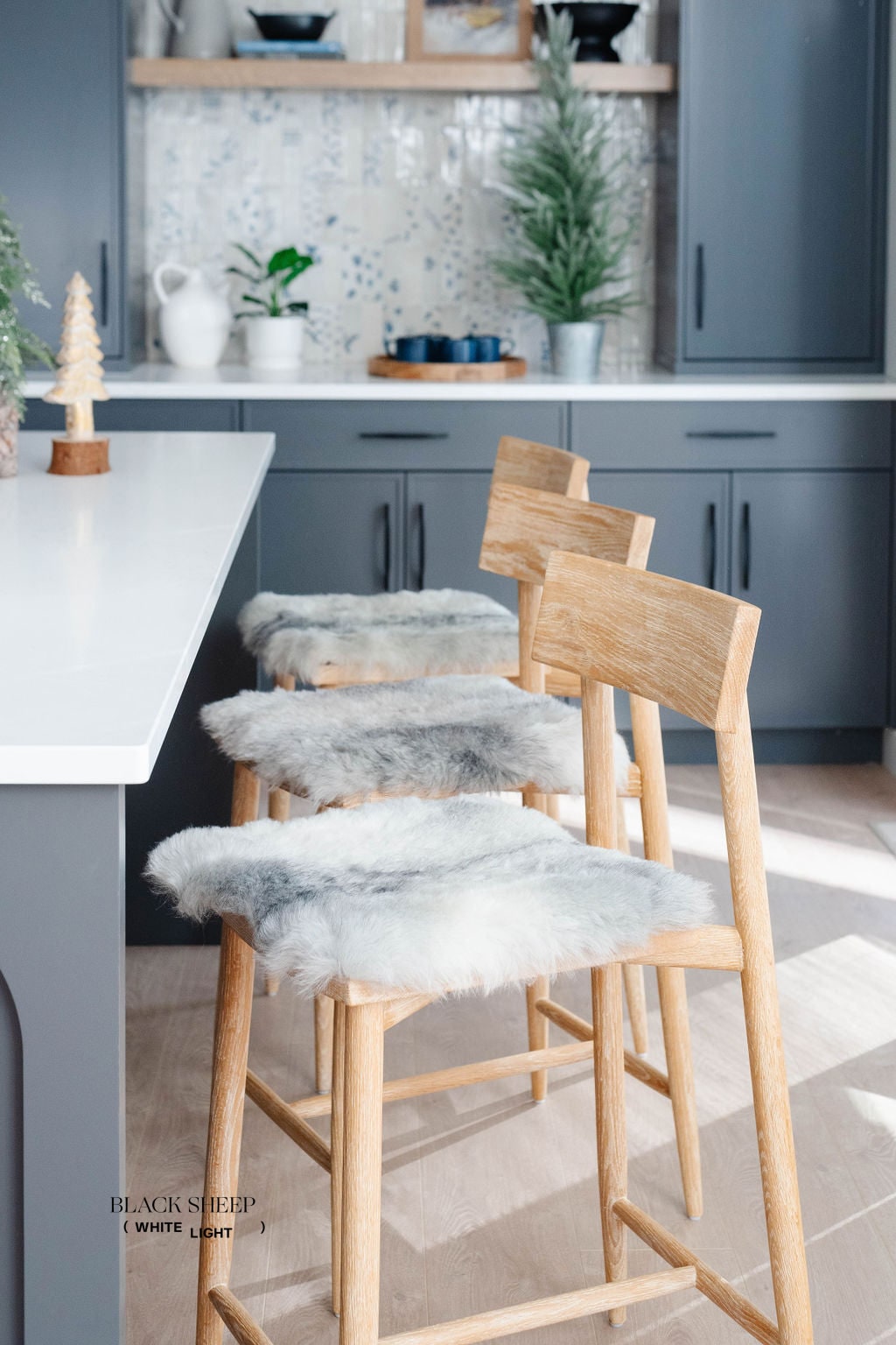 Shorn Grey Icelandic Sheepskin Chair Pad