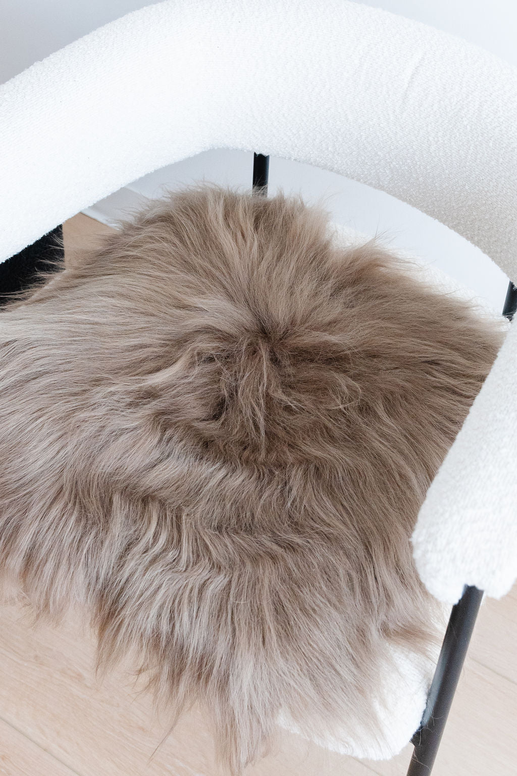 Taupe Icelandic Sheepskin Chair Pad