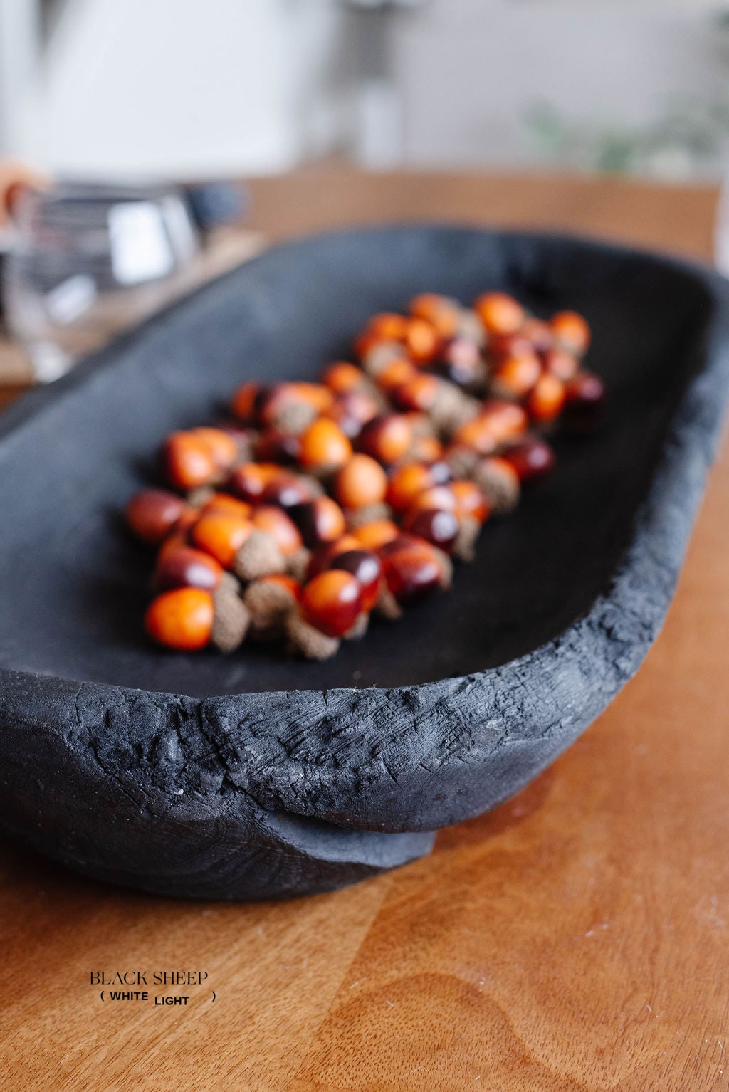Burnt Teak Oval Vessel