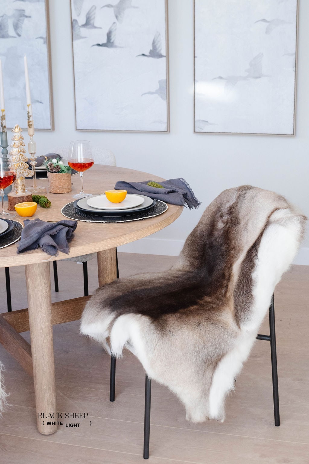 Dark Sami Reindeer Hide