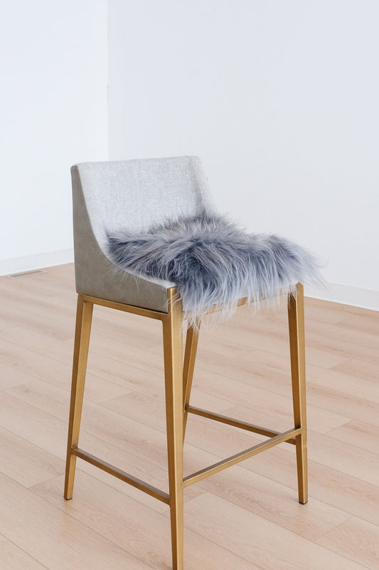 Silver Icelandic Sheepskin Chair Pad