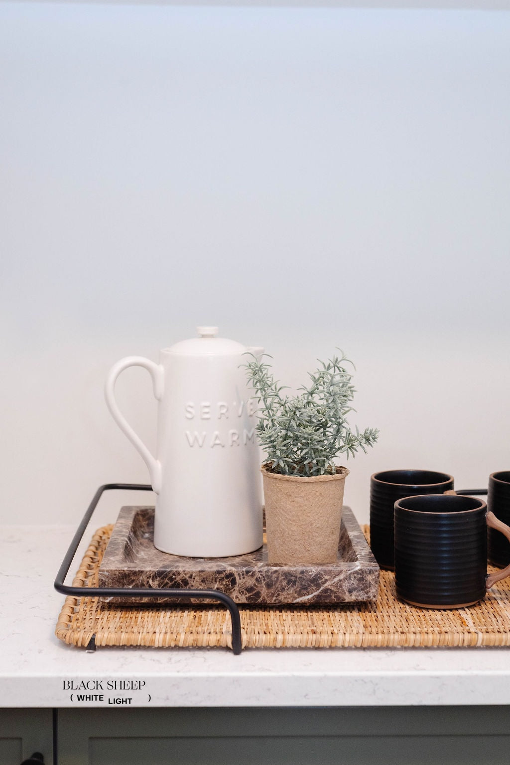 Dark Emperador Marble Square Tray