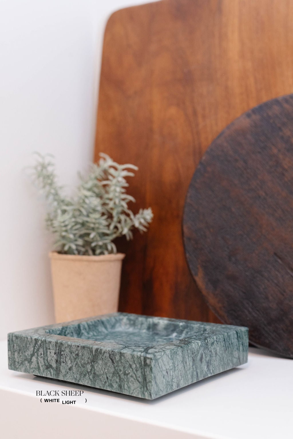 Empress Green Marble Square Tray