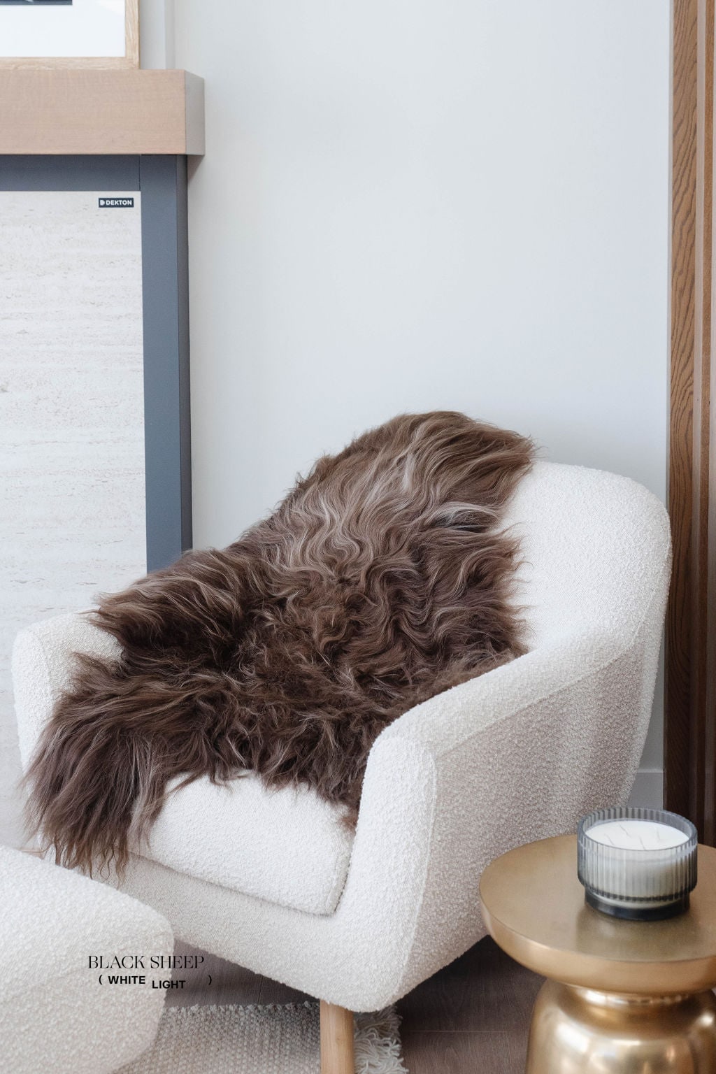 Dark Brown Icelandic Sheepskin
