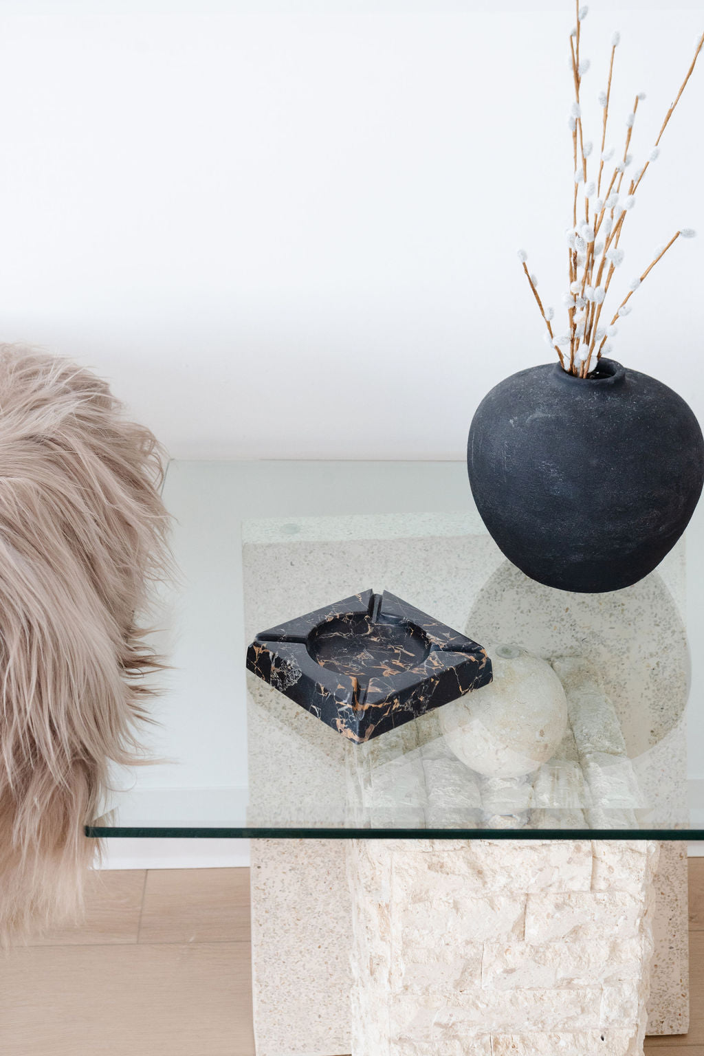 Golden Black Marble Cigar Holder