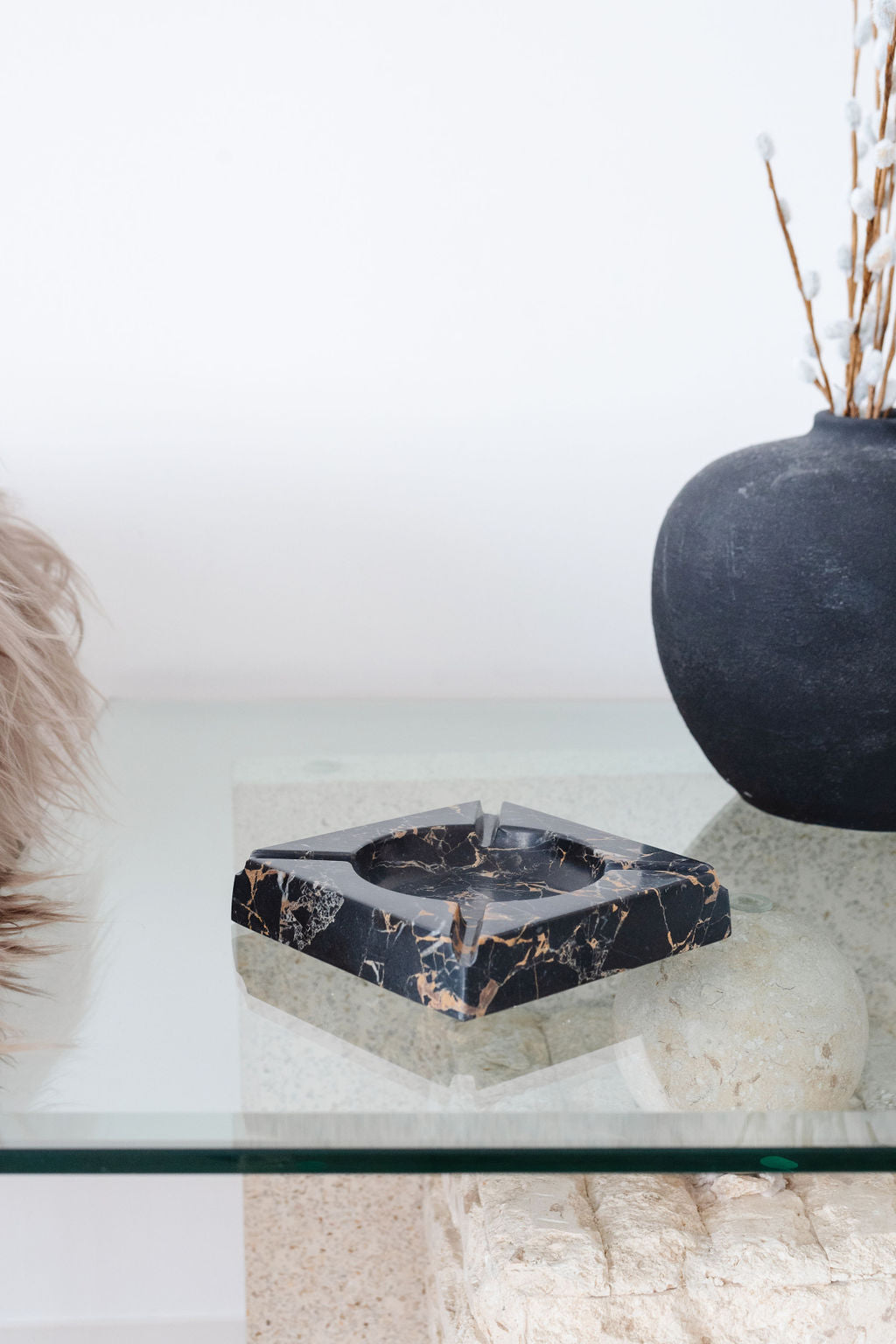 Golden Black Marble Cigar Holder