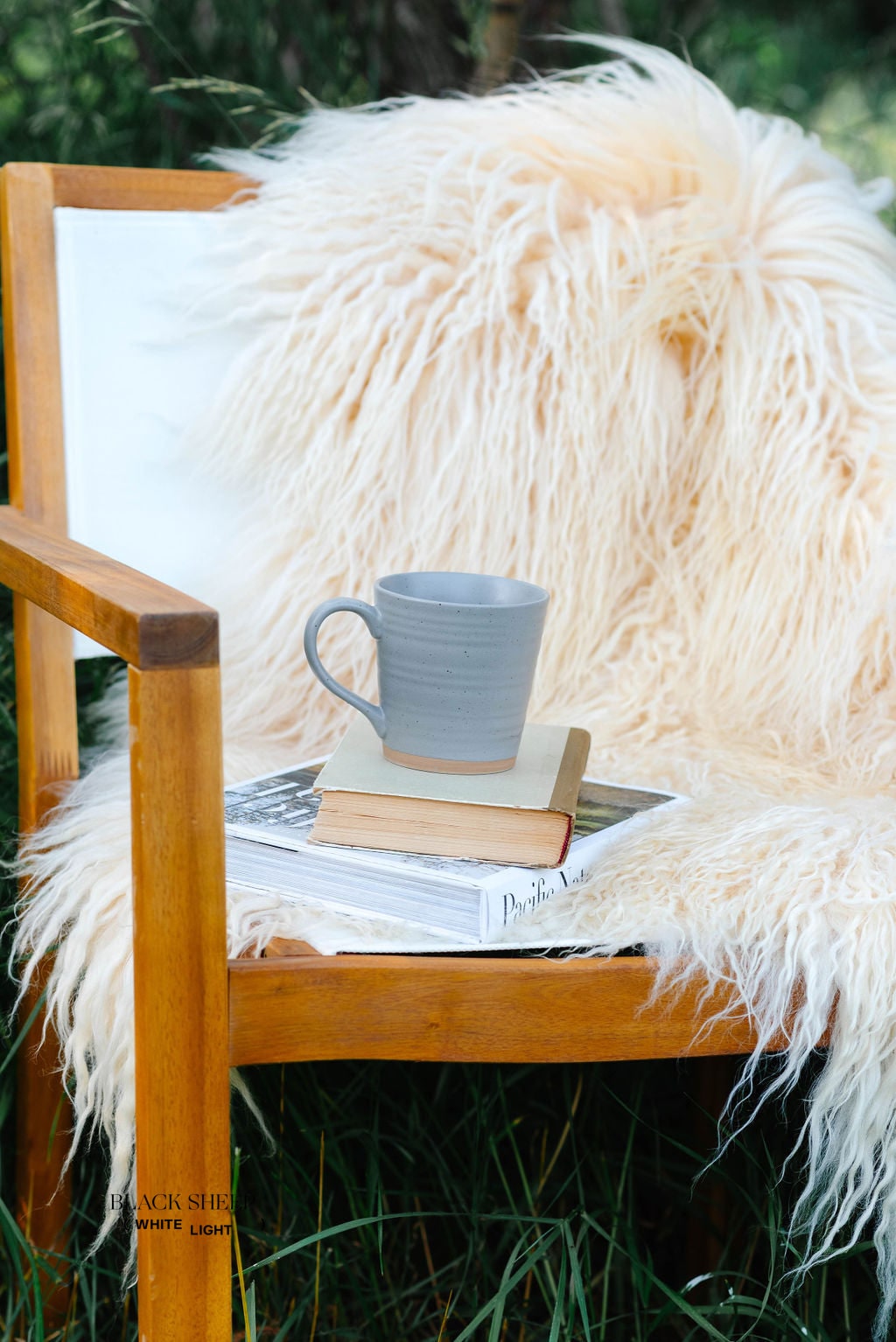 White Icelandic Curly Sheepskin