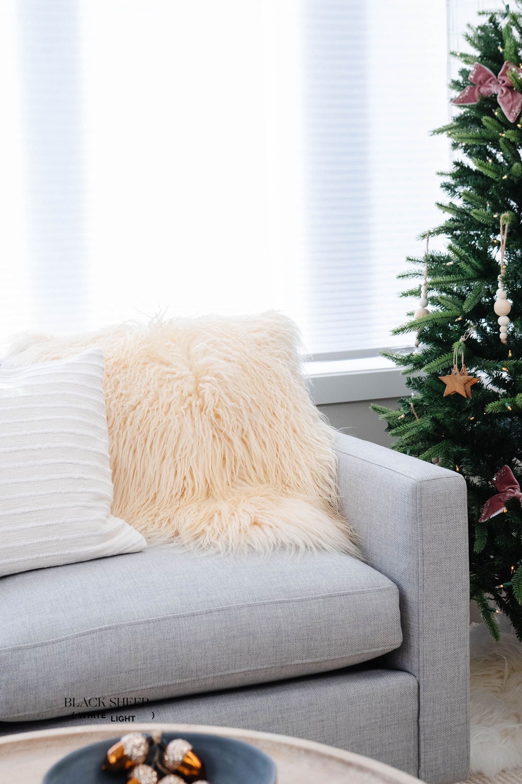 White Icelandic Curly Sheepskin