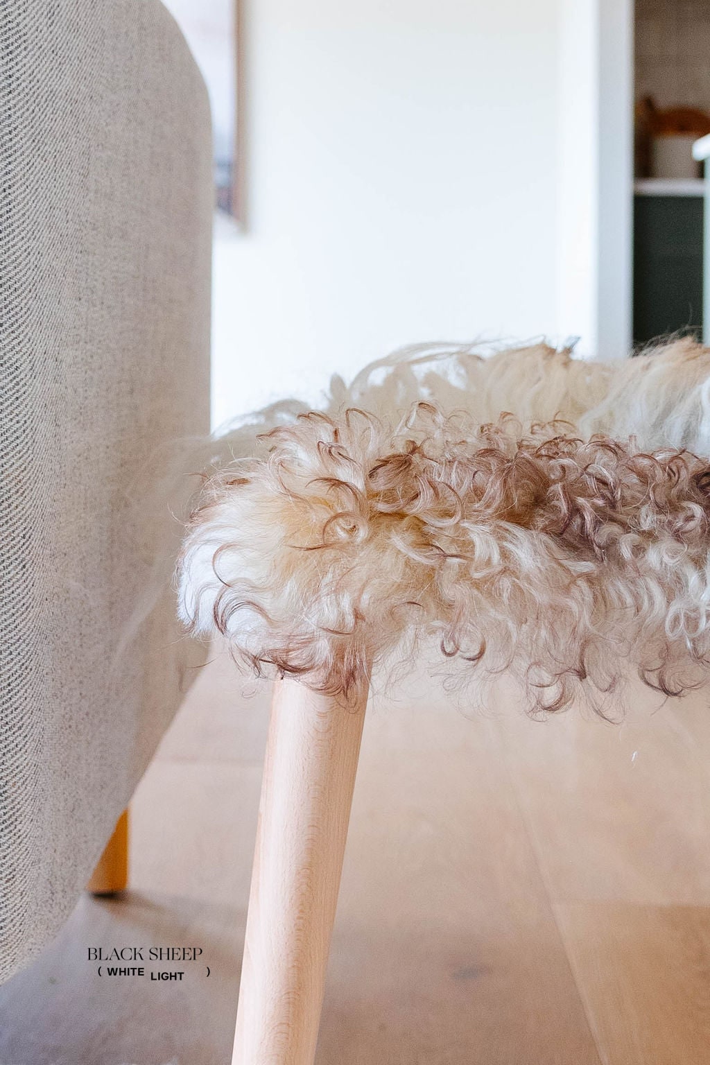 FEO - Mélange Sheepskin Stool