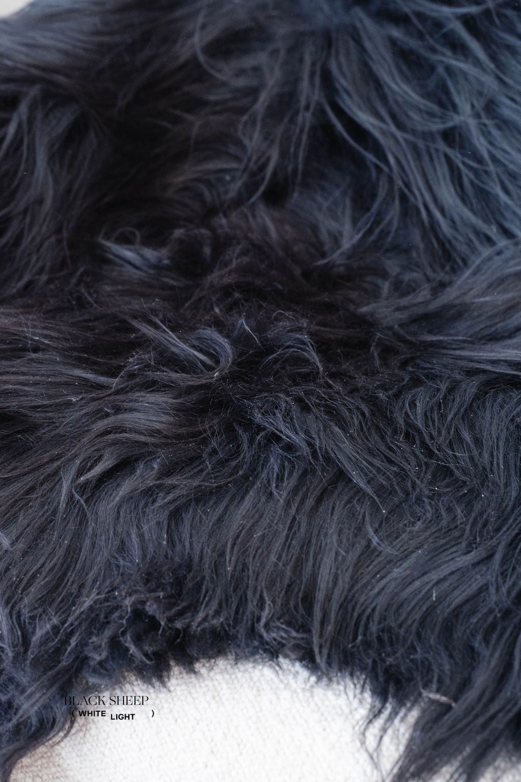 Black Icelandic Sheepskin