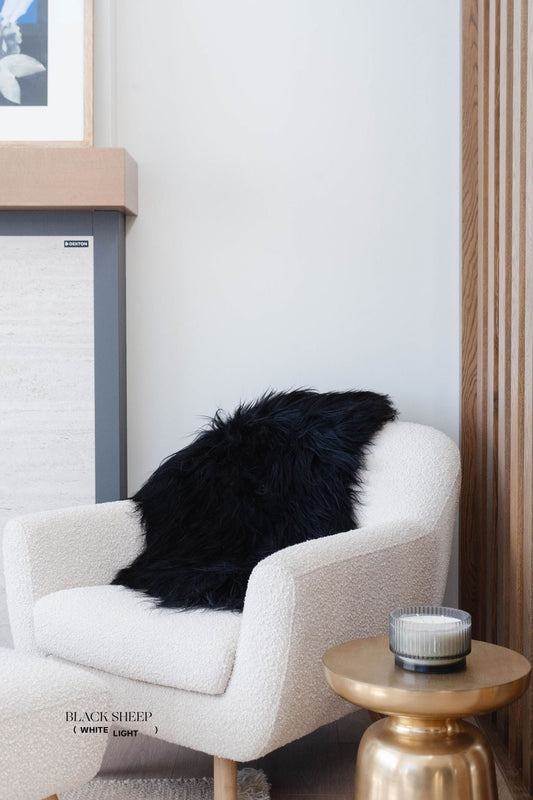 Black Icelandic Sheepskin