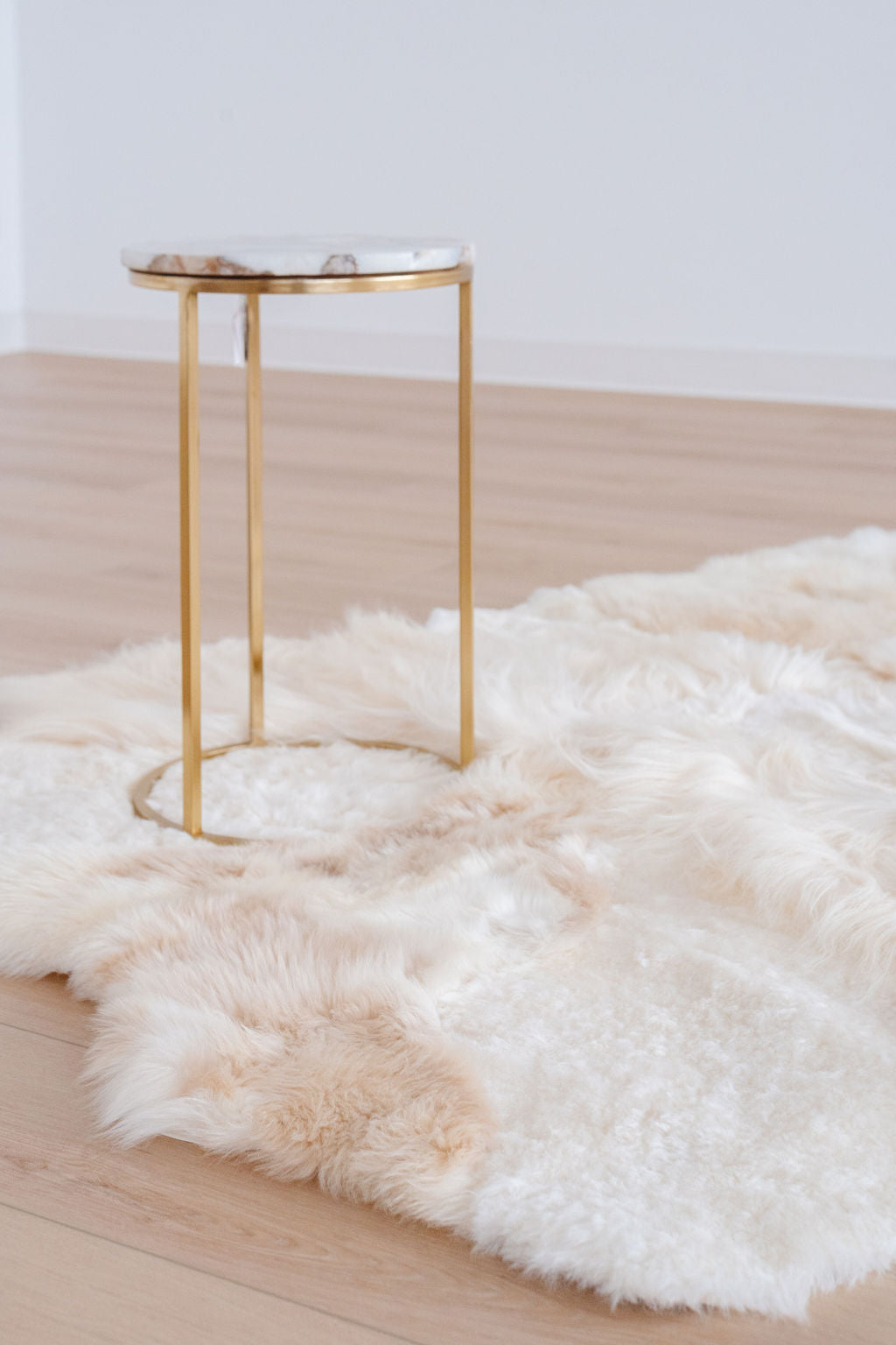 Brown Melange Sheepskin Rug