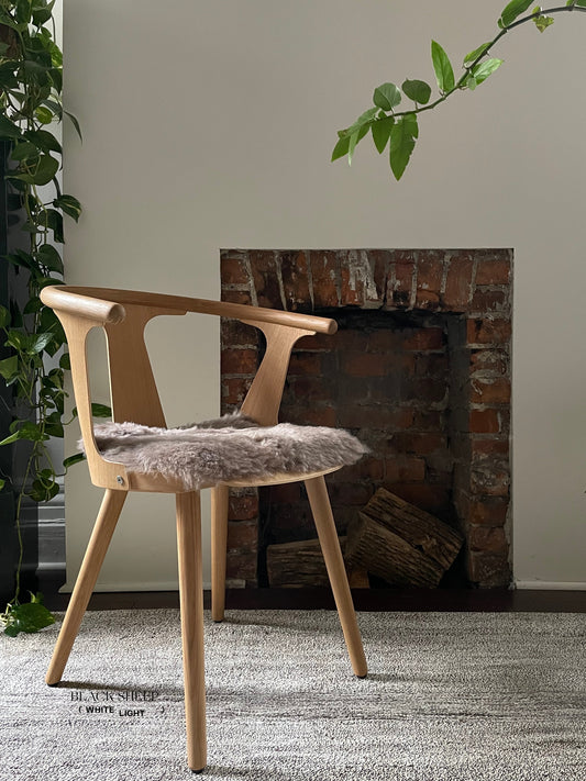 Shorn Taupe Icelandic Sheepskin Chair Pad