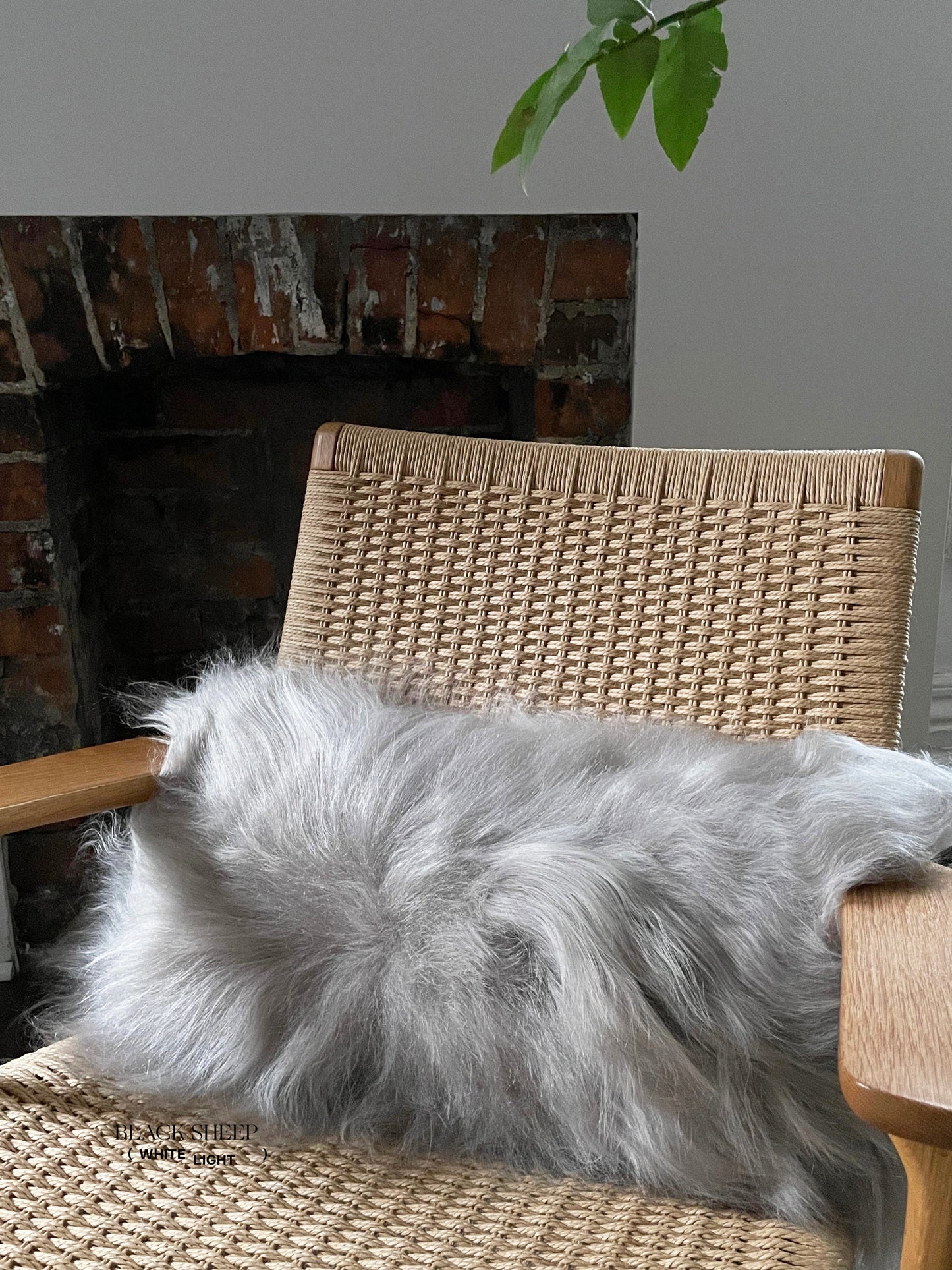 Rectangular Linen Icelandic Sheepskin Pillow Cover