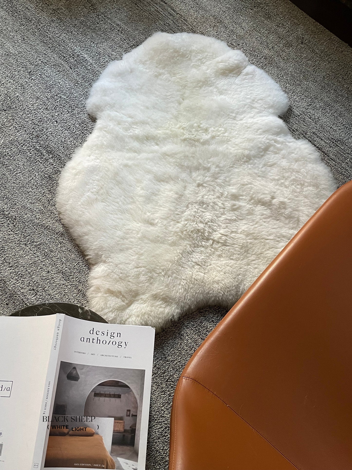Shorn White Icelandic Sheepskin