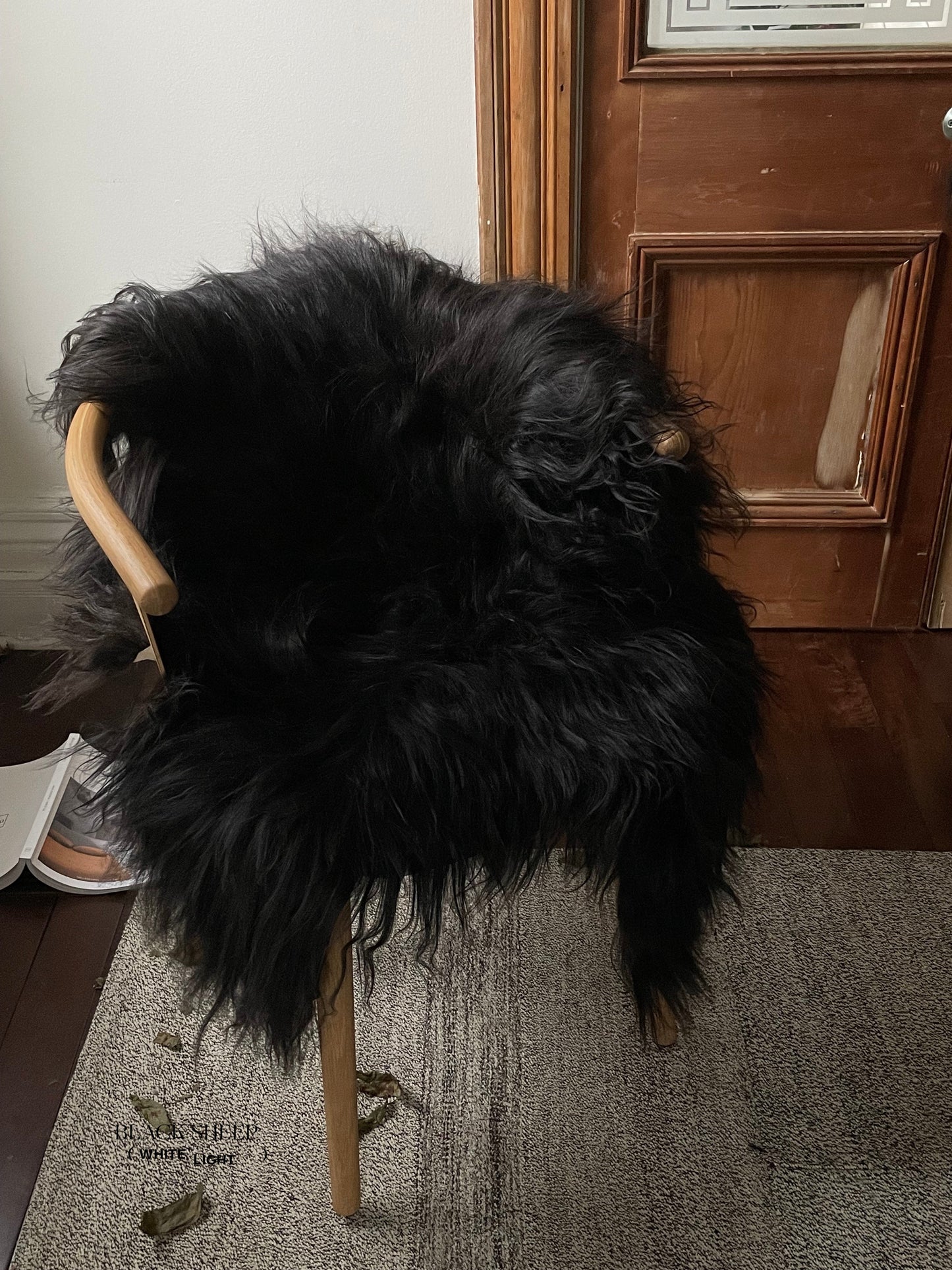 Black Icelandic Sheepskin