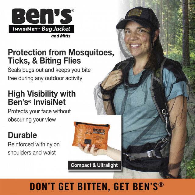 Ben's Invisinet Bug Jacket & Mitts - S/M - Uncle Mike's Outdoors and More!