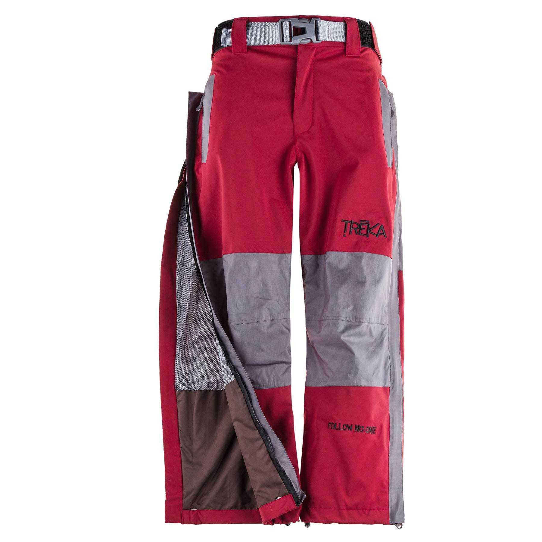 Kids Unisex Gorak Shep Outershell Pants – Burgundy / Grey - Uncle Mike's Outdoors and More!