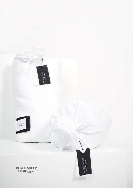 White Italian Linen Duvet Set