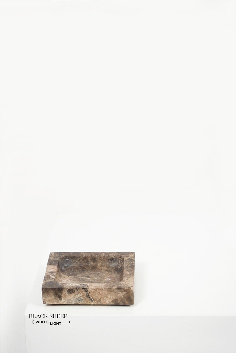 Dark Emperador Marble Square Tray