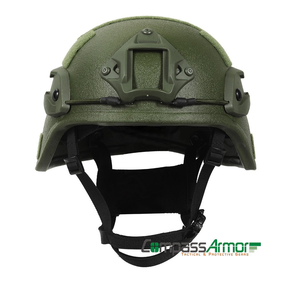 MICH Advanced Combat Tactical Full Cut Ballistic Helmet With 7 Pads System
