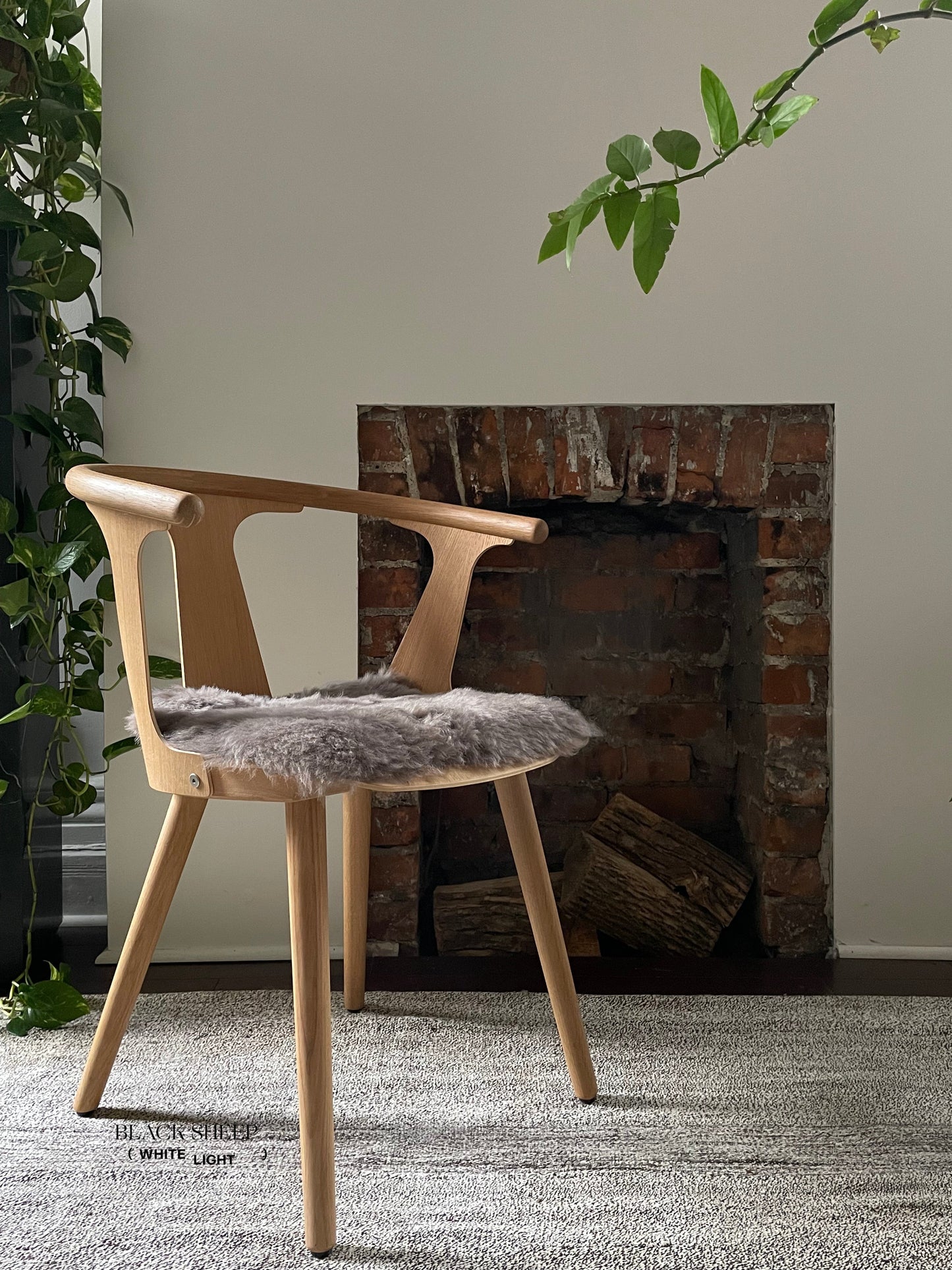 Shorn Mineral Icelandic Sheepskin Chair Pad