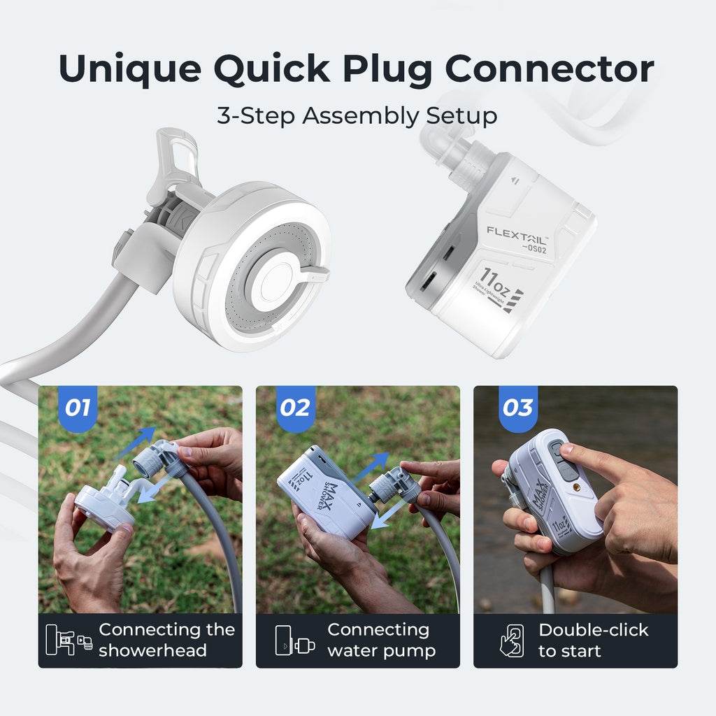 Flextail - Max Shower with Case - Uncle Mike's Outdoors and More!