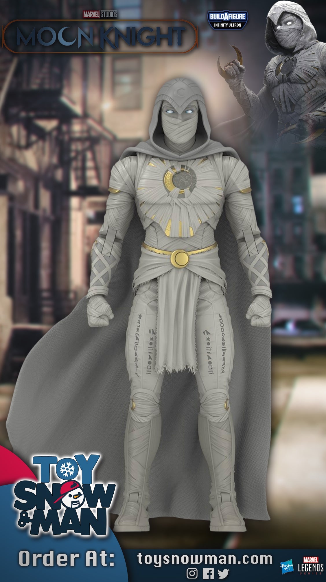 Marvel Legends Series Disney Plus Moon Knight (infinity Ultron BAF)
