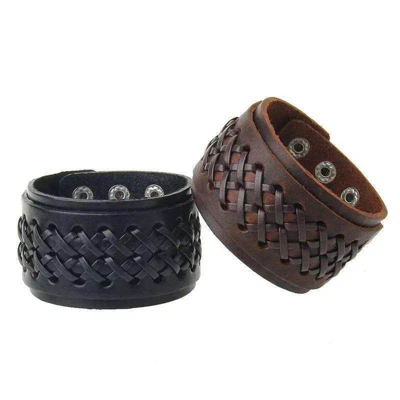 Multi-layer Vintage Cowhide Rope Men's Bracelet