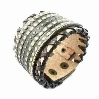 Multi-layer Vintage Cowhide Rope Men's Bracelet