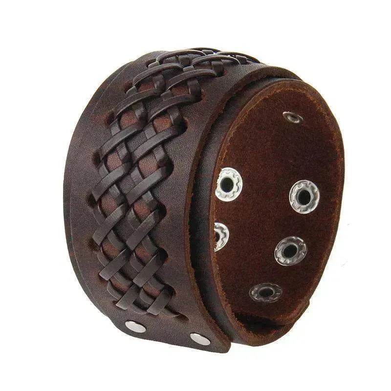 Multi-layer Vintage Cowhide Rope Men's Bracelet